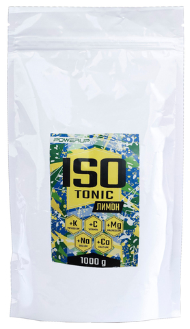 Изотонический напиток PowerUp Isotonic 1000 г лимон