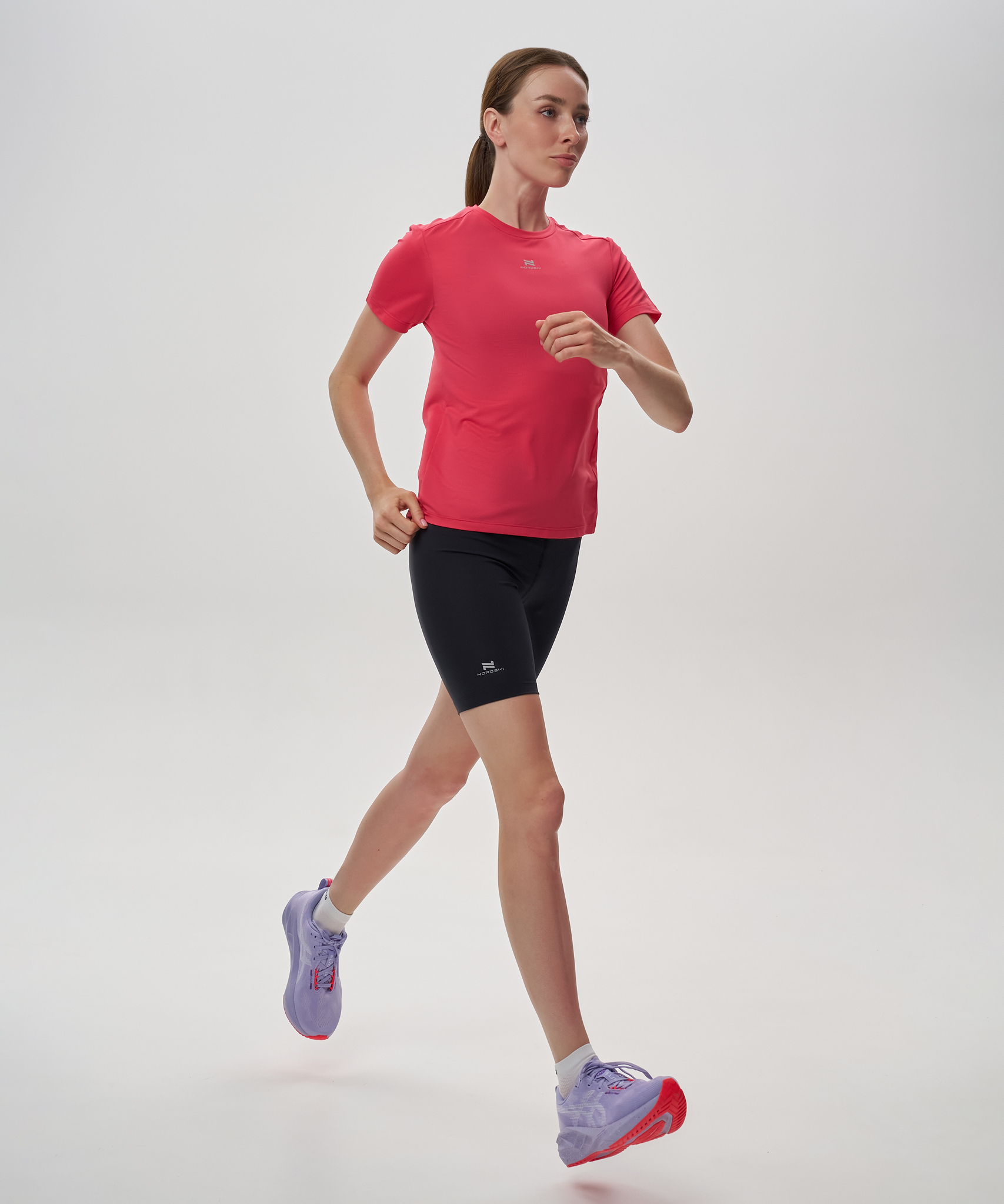 Женский спортивный комплект Nordski Run Runway 2.0 berry-black - 2