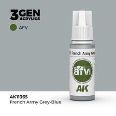 Акриловая краска AK Interactive French Army Grey-Blue 3GEN AFV, 18мл