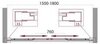BelBagno Unique UNIQUE-VF-2-150/180-140-P-CR Душевая шторка на ванну, цвет: хром