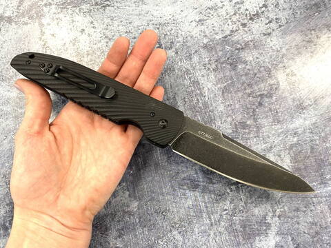 Складной нож Ребус, сталь 9Cr18MoV, G10