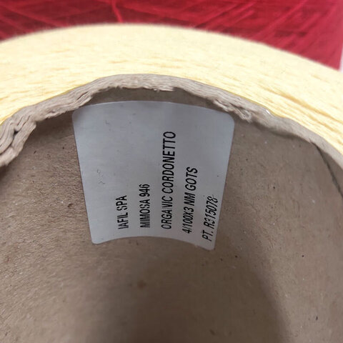 Хлопок 100% IAFIL ORGANIC CORDONETTO 830 мимоза