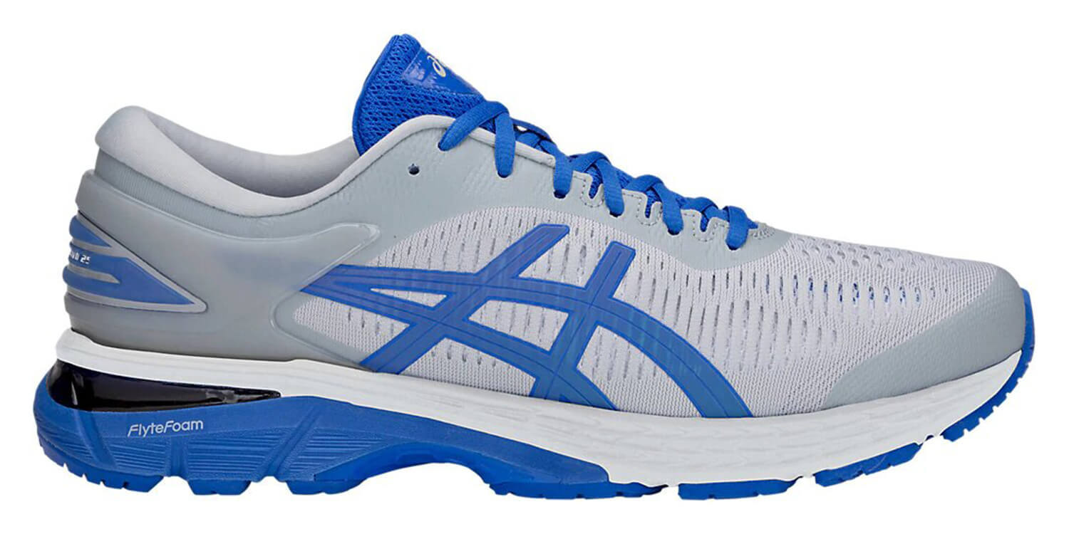 Asics Gel Kayano 25 Lite Show кроссовки для бега мужские белые-синие