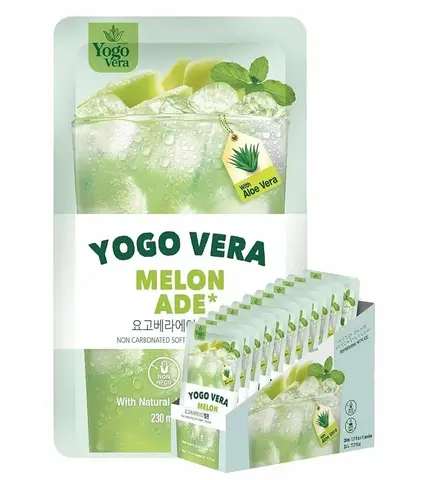 БЕЗАЛКОГОЛЬНЫЙ НЕГАЗИРОВАННЫЙ НАПИТОК YOGOVERA СО ВКУСОМ ДЫНИ В ПАКЕТЕ, 230 г