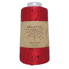 Paillettes на конусе 56 (красный)