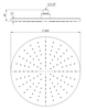 Remer 359MM30CHX Верхний душ 30 см с шарнирным соединением, шампань брашированная PVD