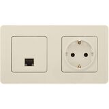 Розетка компьютерная RJ45 категория 5e UTP - Legrand Inspiria - слоновая кость — фото 10