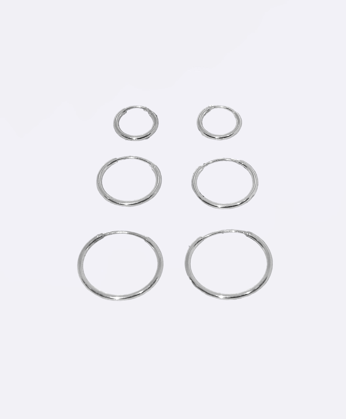 Серьги Кольца Silver 15 мм