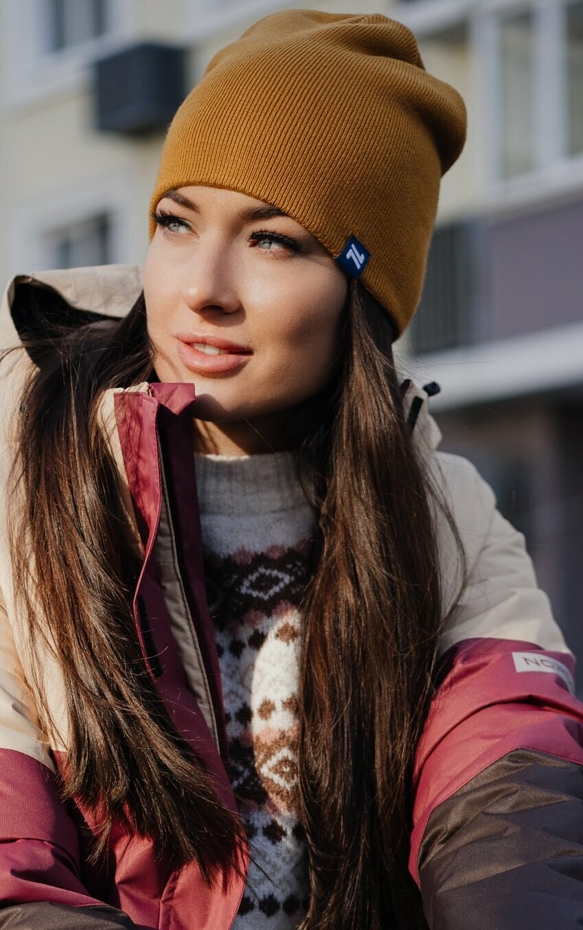 Шапка Nordski Classic горчичная - 6