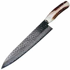 Фото Нож шефа кухонный Sakai Takayuki, сталь Aus-10 Damascus Sweden Steel, рукоять олений рог