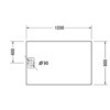 Duravit Stonetto 720148380000000 Поддон композитный прямоугольный 1200x800х50mm, d90, цвет белый