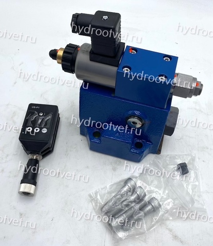 Фото DREME20-6X/315YG24K31F1M - Пропорциональный редукционный клапана со встроенным усилителем (OBE) и предохранительным клапаном, Ду25, давление регулировки до 315 бар, обратный клапан - есть, уплотнение M = NBR, сигнал управления F1 = 4...20 мА