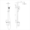 Timo Selene SX-1030/17 Душевая стойка, цвет: золото