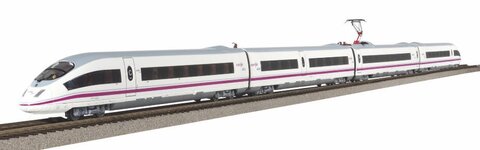 Стартовый набор Скоростной состав AVE 103 Renfe V, рельсы на подложке