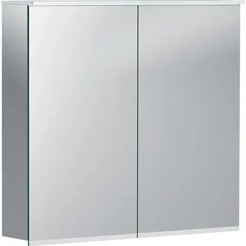 Geberit Option Plus 500.206.00.1 Зеркальный шкаф с подсветкой, две двери, 75x70x17.2см