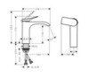 Hansgrohe Vivenis 75024700 Смеситель для раковины (белый матовый)