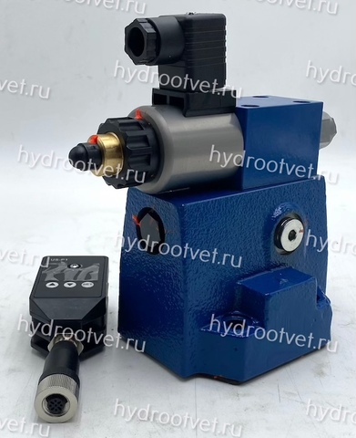 Фото DREME20-6X/315YG24K31F1M - Пропорциональный редукционный клапана со встроенным усилителем (OBE) и предохранительным клапаном, Ду25, давление регулировки до 315 бар, обратный клапан - есть, уплотнение M = NBR, сигнал управления F1 = 4...20 мА