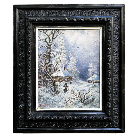Н/х. Избушка в лесу. Масло. Россия, 1890-е гг.
