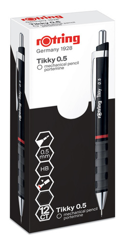 Карандаш механический Rotring Tikky 0.5 mm черный (1904700)