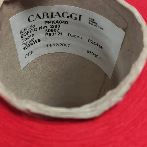 Кашемир CARIAGGI SOFFIO 2/80 красный