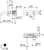 Cezares LEAF-BLI1-L-GM Смеситель для раковины встраиваемый
