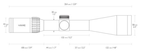 ОПТИЧЕСКИЙ ПРИЦЕЛ HAWKE FRONTIER 30 SF 5-30X50(TMX)