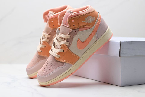 Air Jordan 1 Mid 'Orange/Pink/Purple' 
