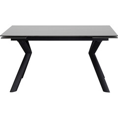 Стол обеденный раздвижной Xenia Black 140(30+30)x80 см