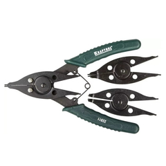 KRAFTOOL Universal 6-in-1, внешний/внутренний, съемник стопорных колец (22811)