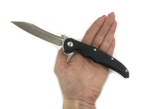 Складной нож Скальд-01 сталь 9Cr18MoV, рукоять Black G10