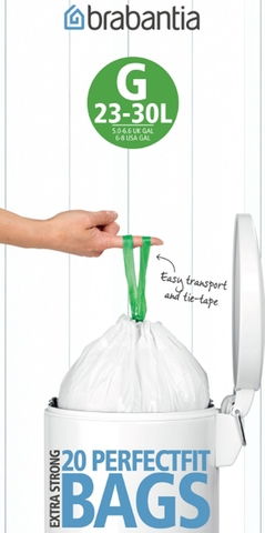 Пакет пластиковый 23/30л 20шт, артикул 246265, производитель - Brabantia