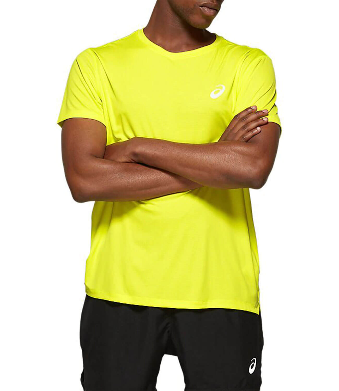 Asics Silver Ss Top беговая футболка мужская желтая