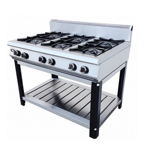 Плита газовая Grill Master Ф6ЖТЛПГ(на подставке)  1180х800х900, 6 горелок 2-я корона