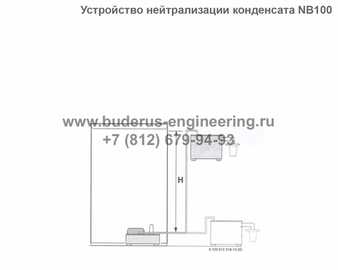 ОРИГИНАЛ Устройство нейтрализации конденсата NB100 Buderus Арт.7719001994