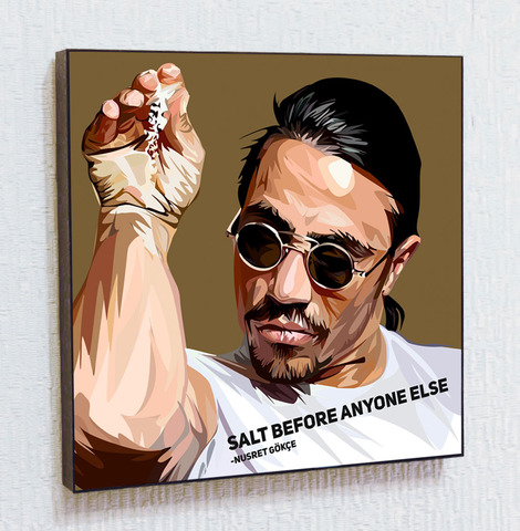 Картина постер Нусрет SaltBae Гёкче в стиле ПОП-АРТ