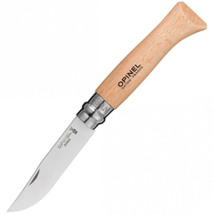 Фото Складной Нож Opinel Stainless steel №8, нержавеющая сталь Sandvik 12C27, бук, 123080