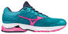 Беговые кроссовки женские Mizuno Wave Rider 20 бирюзовые - 1