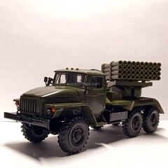 Ural-4320 BM-21 Grad multiple launch rocket system (MLRS) Elecon 1:43
