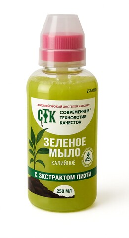 Зеленое мыло с пихтовым экстрактом калийное