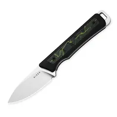 Фото Нож Kizer Whiskey Jack, сталь AEB-L, рукоять Black/Green Damascus G10