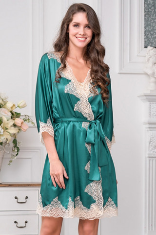 Халат Marilin Deluxe 3443 Emerald Mia-Amore