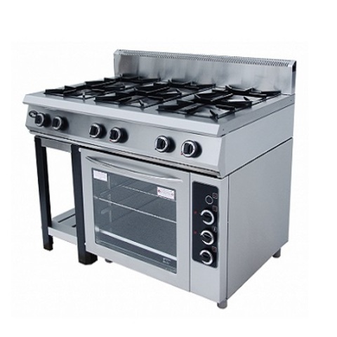 Плита газовая Grill Master Ф6ЖТЛПГ(с духовкой-газ)  1180х800х1050, 6 горелок 2-я корона