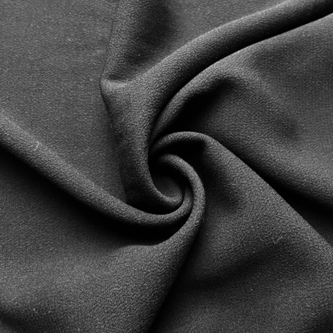 Район креп ш.130см 100% rayon, цвет черный