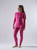 Комплект термобелья женский Craft Core Warm Baselayer малиновый - 2