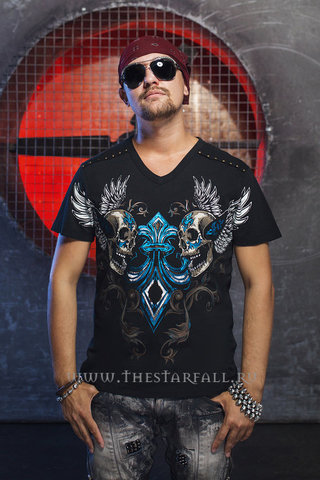 Rebel Spirit | Футболка мужская SSK151768 перед на модели