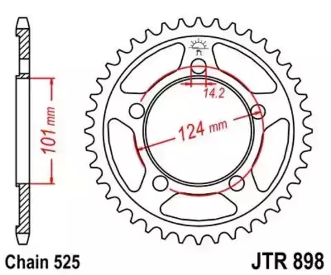 Звезда ведомая JTR898 41ZBK
