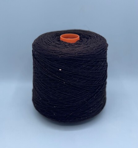 Zegna Baruffa (пр.Италия),art-Cotone 300м/100гр,100% Хлопок+пайетка+люрекс, цвет-Коричневый. арт.23391