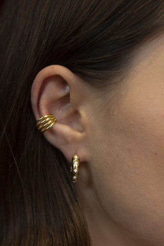 Кафф Путь, серебро 925, позолота 18k 2