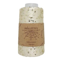 Paillettes на конусе 80 (экрю золото)