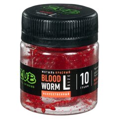 Мотыль искусственный ZUB BLOODWORM  красный, Dunaev